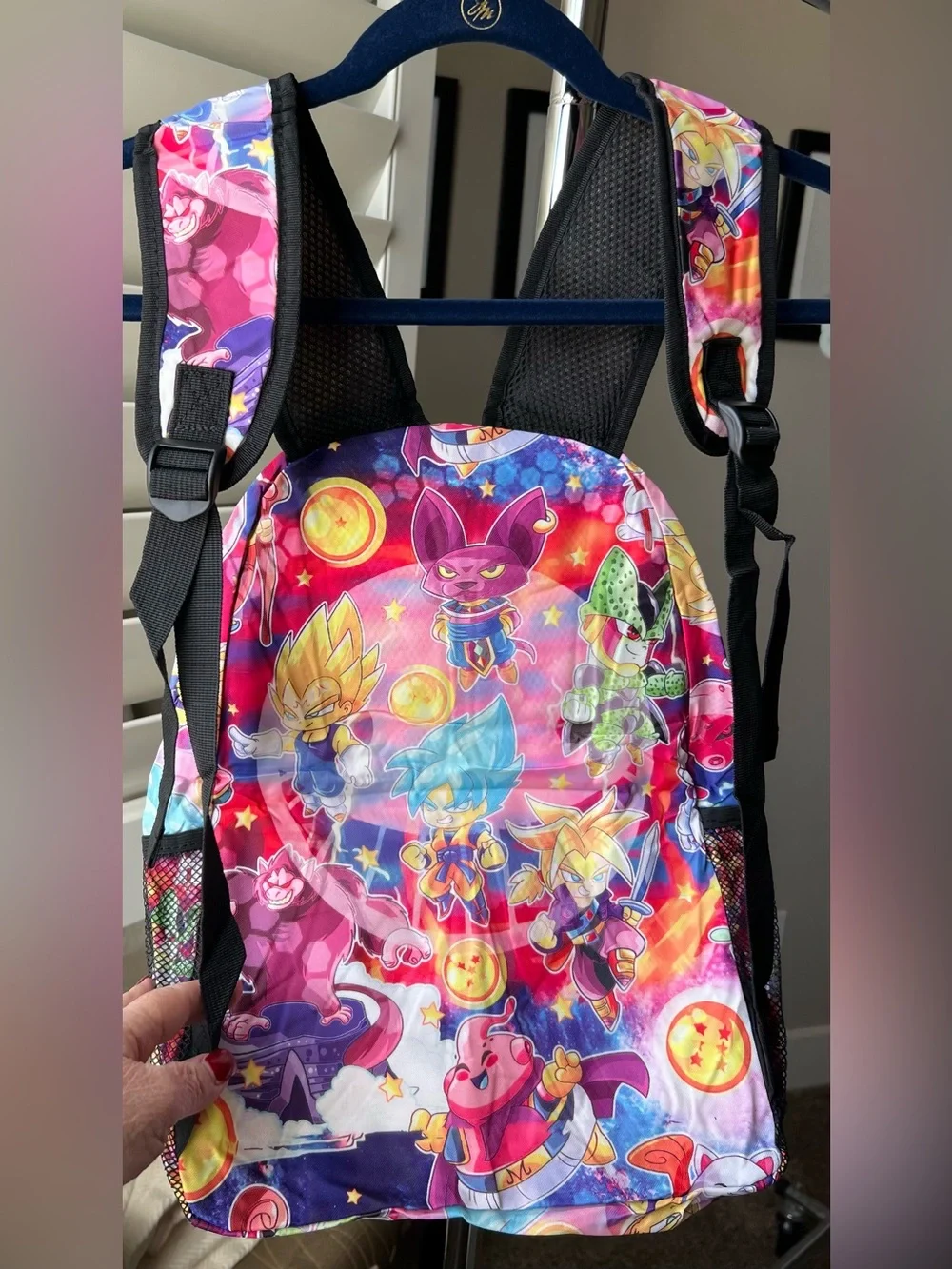 Kids NEW Colorful Anime-Print Backpack - Pink Multicolor